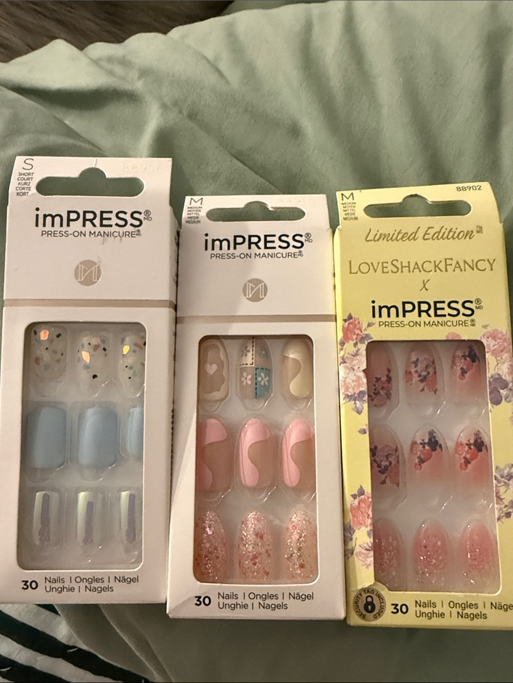 imPRESS bundle of 3 press on nails